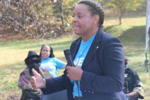 Tonya Sweat at campaign event in 2022